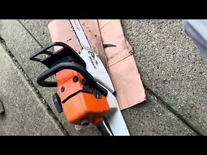 STIHL MS361 CHAINSAW COLD START