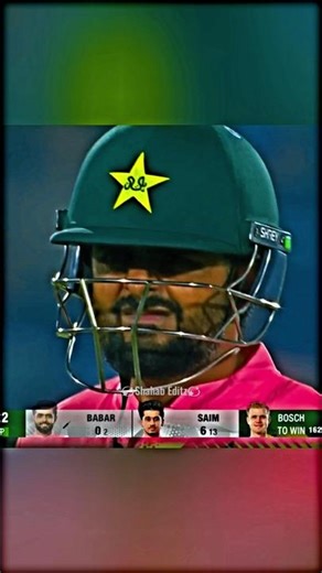 Babar Azam out on 0 😱 against | Pak vs Sa | #viral_video #cricket #shorts