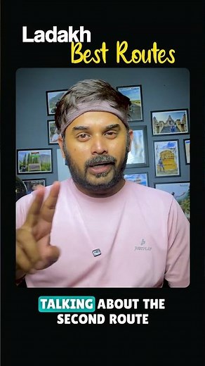 Ladakh Best Route: Manali to Leh or Srinagar to Leh #ladakhtrip #ladakhride #travelshorts