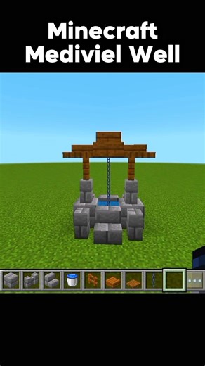 Minecraft Medieval Well #shorts #minecraft #gaming