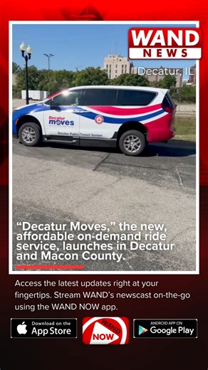 12K views · 69 reactions | "Decatur Moves" officially launched in Decatur Monday, and will offer rides to other locations in Macon County. | WAND News | Facebook