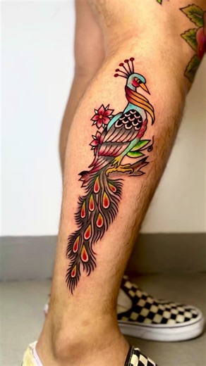 Feathers loud, colors louder. Traditional peacock flex. 🦚🔥 Client design for his full leg project here @3pleitattoo Artist: PJ ✍🏼 #LetsTripleUrSatisfaction#TripleITattoo #Inkcredible #FreshInkDaily #TattooArtistry 🔥Tattoo 🔥 Piercing 🔥 Aftercare Solutions 🔥 Jewelry | Earrings 📩 DM us at Triple I Tattoo for appointments and other concerns. 📍28 JLA Watchtower Elizalde St., BF Homes Parañaque City