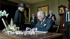 King Charles III signs Hillsborough Castle visitors book with leaking pen during Belfast trip - The Global Herald