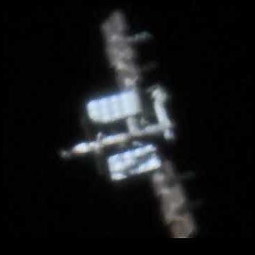 ISS through telescope
