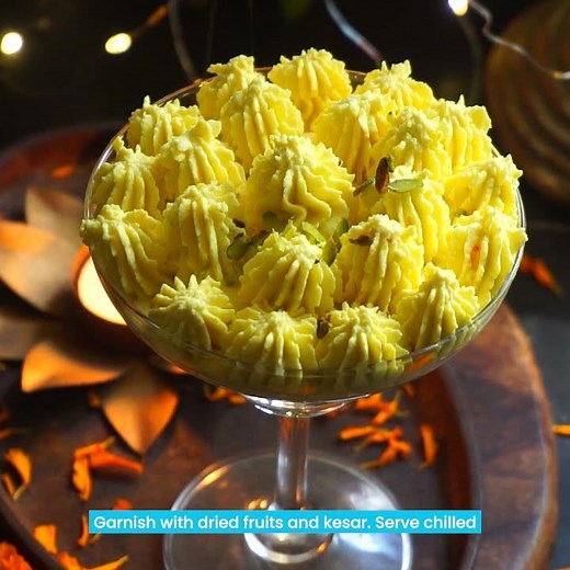 Kesariya Cheesecake with Mother Dairy Full Cream Milk by Karan Tripathi. #YeDiwaliGharKiMithayiWali