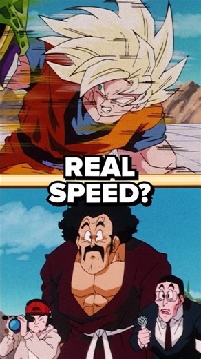 the real SPEED of DBZ fights