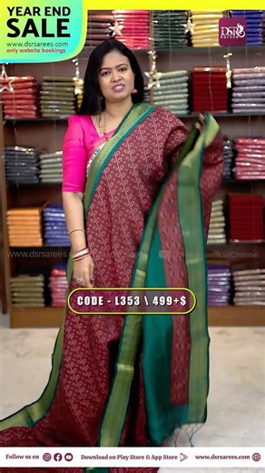 Semi patola silk sarees with beautiful prints | Booking: 6374441254 | www.dsrsarees.com