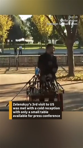 89K views · 250 reactions | Zelenskyy's third visit to the US - a small table outside the White House for the press conference. It's reported, his meeting with Trump resulted in another verbal spat. Trump hurled curse words and angrily threw a map of the Ukrainian front line. #fyp #Trump #Zelenskyy #news #awkward | Phoenix TV English | Facebook