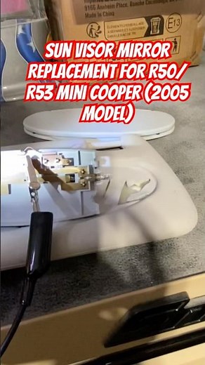Mini Cooper Sun Visor Mirror Replacement | DIY Interior Fix #viral #shorts #short #video #fyp #yt