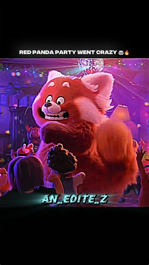 Red Panda Party Went Crazy 🐼🔥| Turning Red | #shorts #turningred