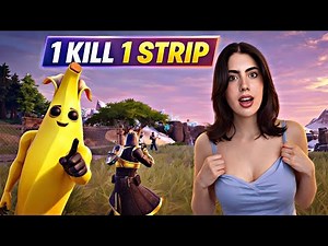 Fortnite 1 Kill 1 Strip Challenge 😳 How Long Can I Survive?