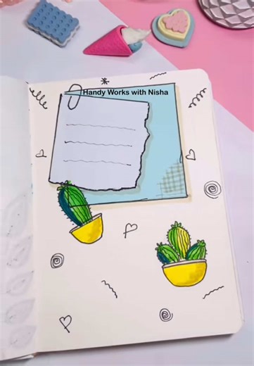 Notebook Decoration Ideas with Handy Works