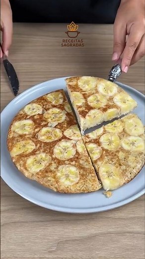 Panqueca de banana com aveia na frigideira: receita fácil e saudável #panqueca #panquecadefrango
