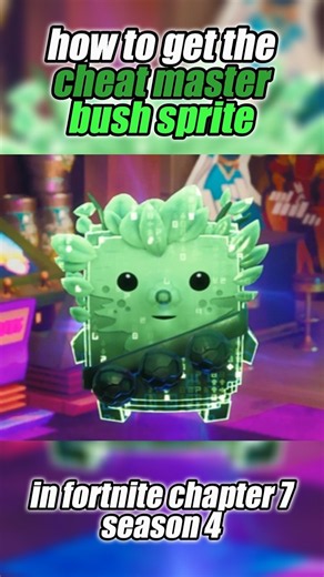 *RARE SPRITE* how i got the cheat master bush sprite in Fortnite Season 4!