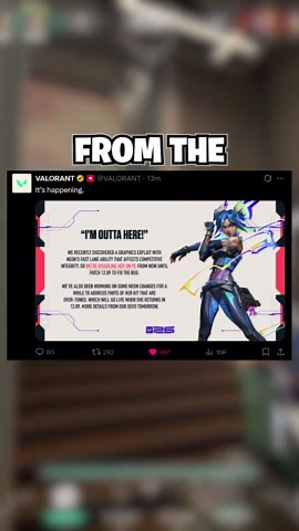Valorant Temporarily Removes Neon, Patch 12.09 Changes