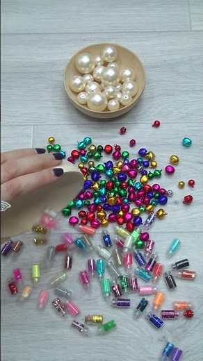 Pearls, Bottles, Colored Bells Oddly Satisfying