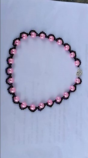 How To Make A Pearl Necklace At Home For Beginners | Very Easy | 5 Minutes #diy #jewelrymaking