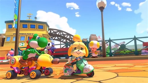 Video: New Mario Kart 8 Deluxe Commercial Highlights Mario Kart Tour DLC Tracks