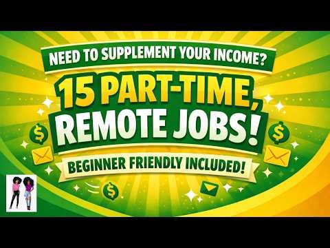 15 Remote Jobs You Can Do Part-Time (Skills, Equipment, & How They Work)