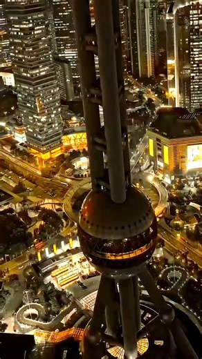 Shanghai Night Skyline 🇨🇳✨ China's Futuristic City in 4K #shorts#travel #trending