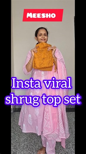 Insta viral shrug & top set from meesho | underbudget haldi outfit