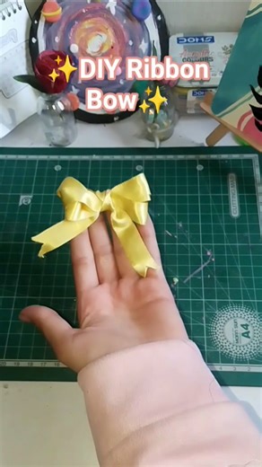 ✨DIY Ribbon Bow Tutorial🎀✨#diy #shorts#ribbonbow