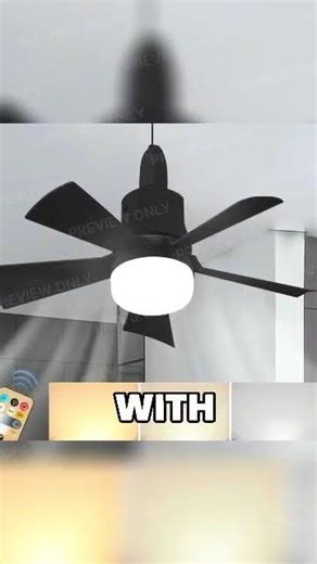 Revolutionize Your Room with This Smart Ceiling Fan! | LED Light, Remote Control & Dimmable Features