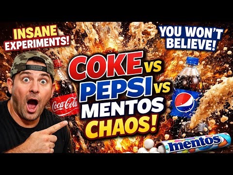 INSANE & RIDICULOUS EXPERIMENTS YOU WON’T BELIEVE! 💥 Coke vs Pepsi vs Mentos Chaos Compilation!