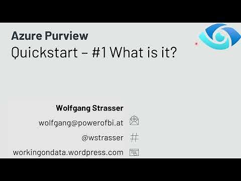 Azure Purview Quickstart - #1 What is it?