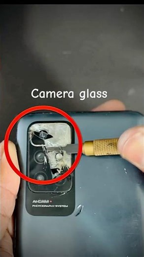 Redmi 10 prime camera glass replacement asmr #technology #repair #brokenglass #asmr #diyrepairs