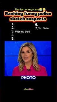 Funny Police Sketch Suspects Ranked