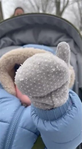 Baby Sees Snow for the First Time ❄️#FirstSnow #Winter