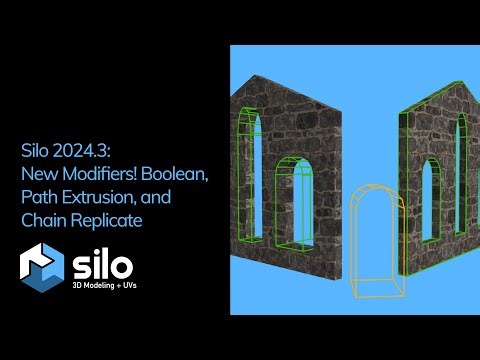 Silo 2024.3 — New Modifiers: Boolean, Path Extrusion, and Chain Replicate (and more)!