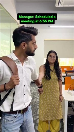 Office Life Be Like 😂 | Manager Assigns Task at 5:55 PM | Relatable Meme Reel 2025