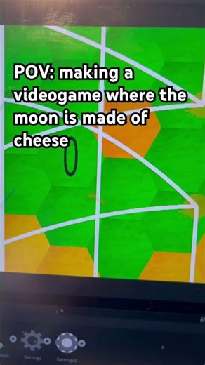 The moon is a giant cheese ball! #gamedevblog #makingvideogame #deckbuilder #layouteditor #unity