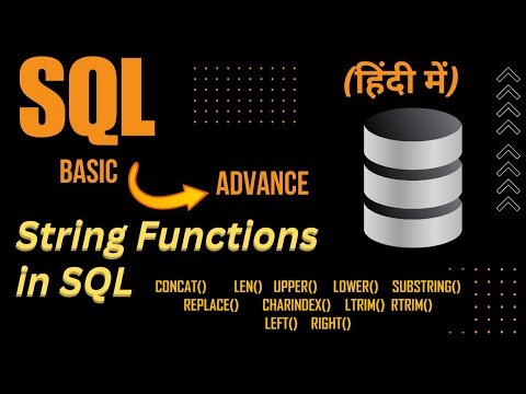 String Functions in SQL | SQL Tutorials in Hindi