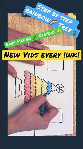 Christmas COLOR Wheel Art Project - Draw a Christmas Tree for Kids #colorwheel #mrschuettesart