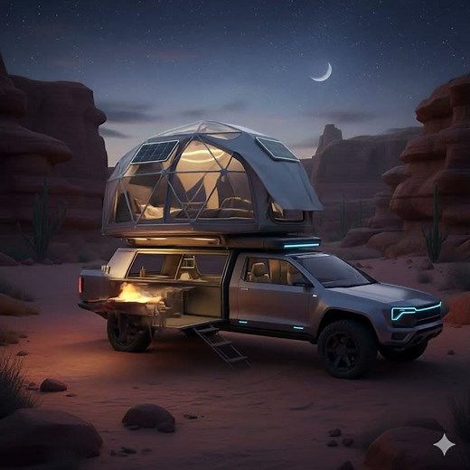 This Truck Builds a LUXURY Campsite in Seconds 😳🚛✨