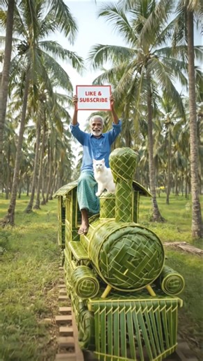 Handmade Imaging train Surprise Moment for Cute Cat 🐱🚂✨ #ai #cat #craft