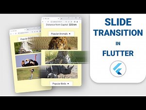 SlideTransition widget animation - Flutter Tutorial with example app.