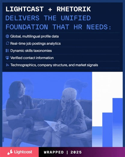 #LightcastWrapped -- Reviewing the new additions to Lightcast data this year: As the HR function continues to converge and evolve, its ability to drive business value hinges on one thing: shared, reliable, and real-time data. Whether you’re modeling headcount needs, designing job architectures, sourcing emerging skills, or benchmarking workforce capabilities, the challenge is the same. You need to speak the same language across every team. Lightcast Rhetorik (profiles) data together helps you do
