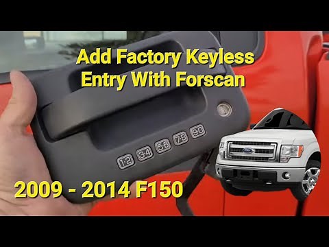 Forscan Adding & Activating Factory Keyless Entry Keypad Door Handle On 2009 - 2014 Ford F150