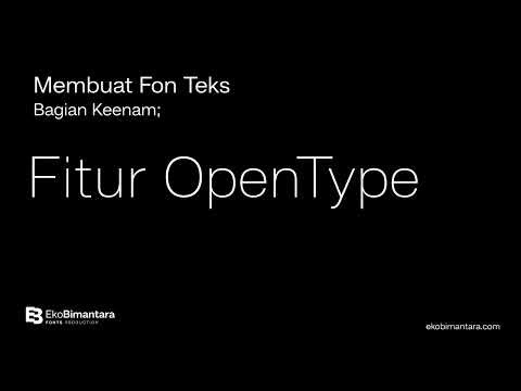 Membuat Fon: Fitur OpenType
