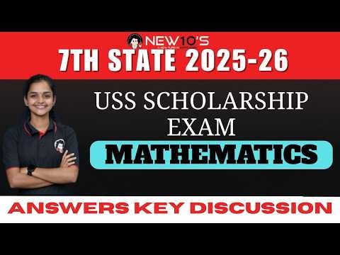 USS MATHS || SCHOLARSHIP EXAM || ANSWERS KEY DISCUSSION || ASWATHI MISS