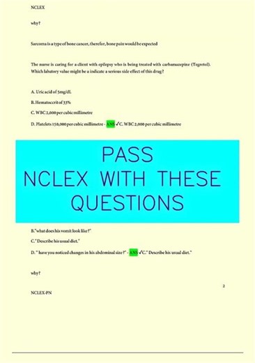 NCLEXPN PRACTICE Exam Questions and Answers Updated 2025 Verified Answers video