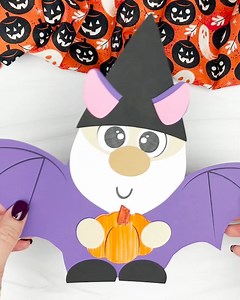 This bat gnome craft is a cute and quirky Halloween project! 🦇 | Simple Everyday Mom