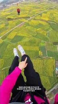 Simple Joy in Flying Ropes: Rapeseed Flower Zipline Adventure
