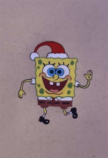 Replying to @Beth I’m a little bit late but I really wanted to do a drawing from the Christmas SpongeBob episode #SpongeBob #drawing #fyp #art #sketchbook