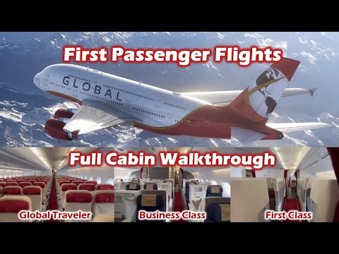 Global Airlines: FULL CABIN Walkthrough and First Passenger Flights