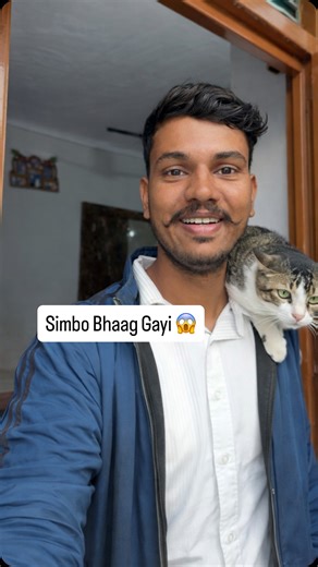 Ramnarayan Choudhary on Instagram: "Simbo Ghar Se Bhaag Gayi 😱 15 Din Baad Aai 😭 #cat #pet #vlog"
